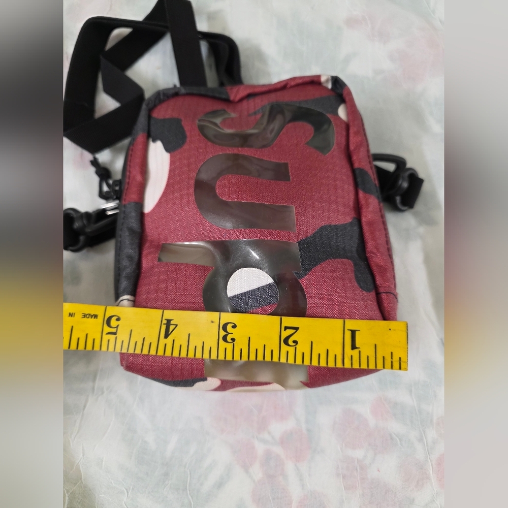 Supreme Neck Pouch Red Camo  Sling Shoulder Bag - Picture 9 of 11